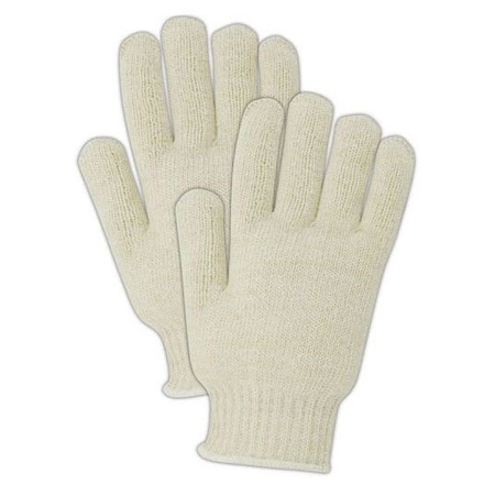 Magid Machine Knit Gloves, Natural, L T153